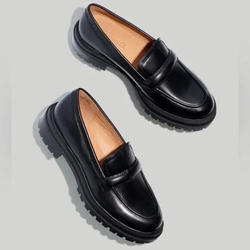 Madewell Black Leather Loafers